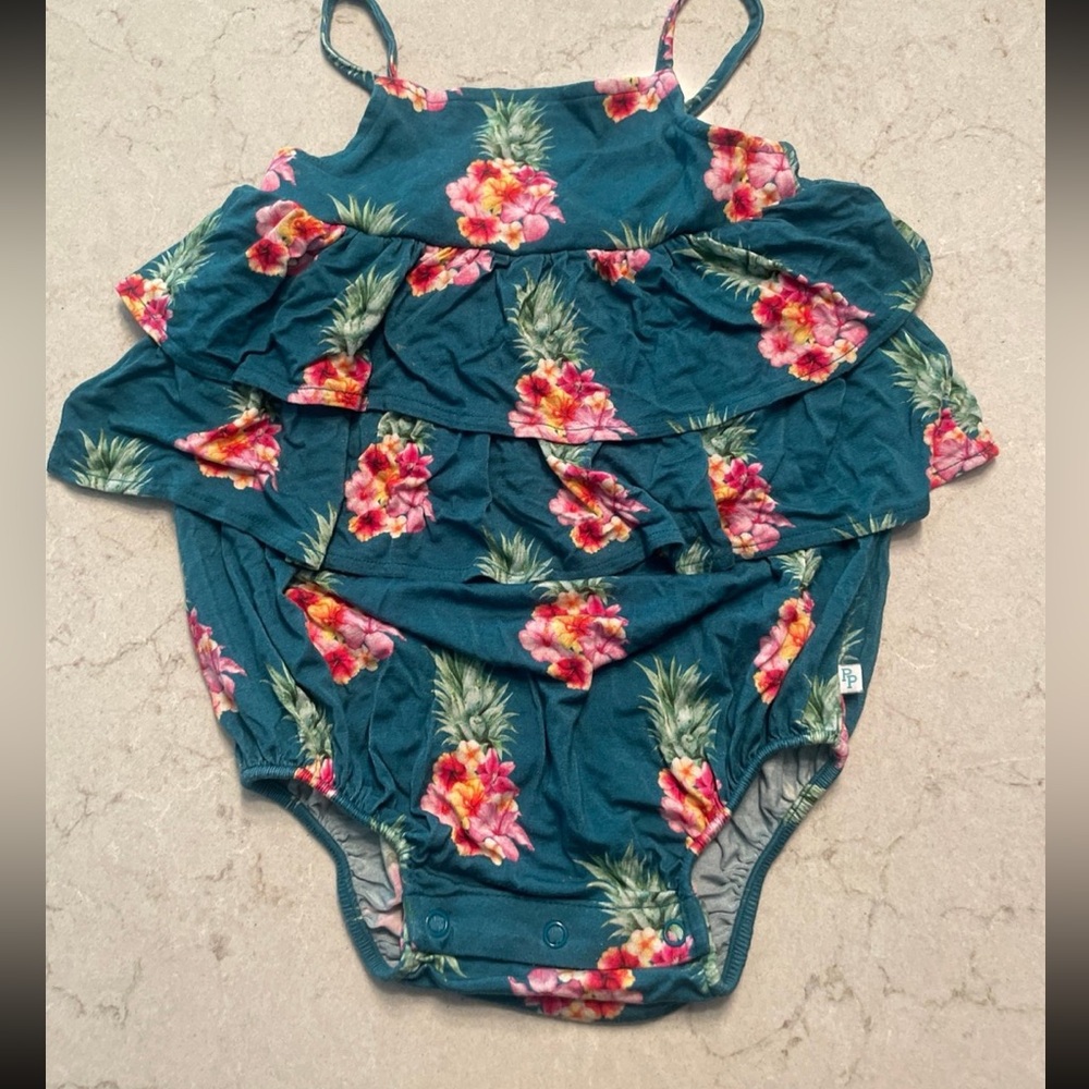 Posh Peanut Ruffled Romper 2T. Play condition